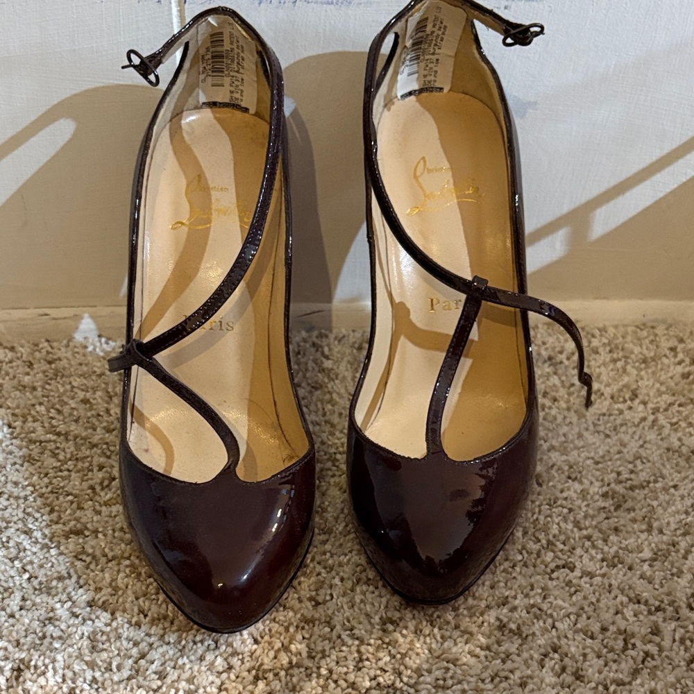 Christian Louboutin Dark Burgundy Heels